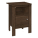 I 2144 Accent Table - Dark Walnut Night Stand With Storage - Furniture Depot (7881084305656)