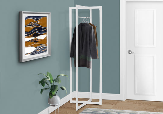 I 2151 Coat Rack - 72"H / White Metal - Furniture Depot (7881084567800)