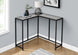 I 2156 Accent Table - 36"L / Grey / Black Corner Console - Furniture Depot (7881084961016)