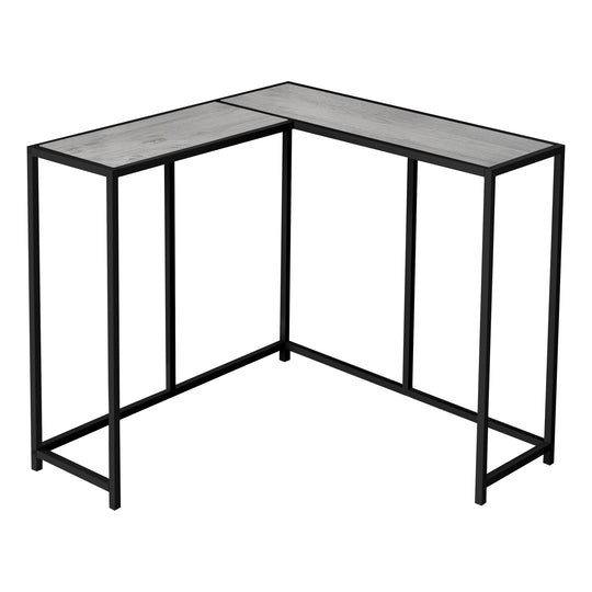 I 2156 Accent Table - 36"L / Grey / Black Corner Console - Furniture Depot (7881084961016)