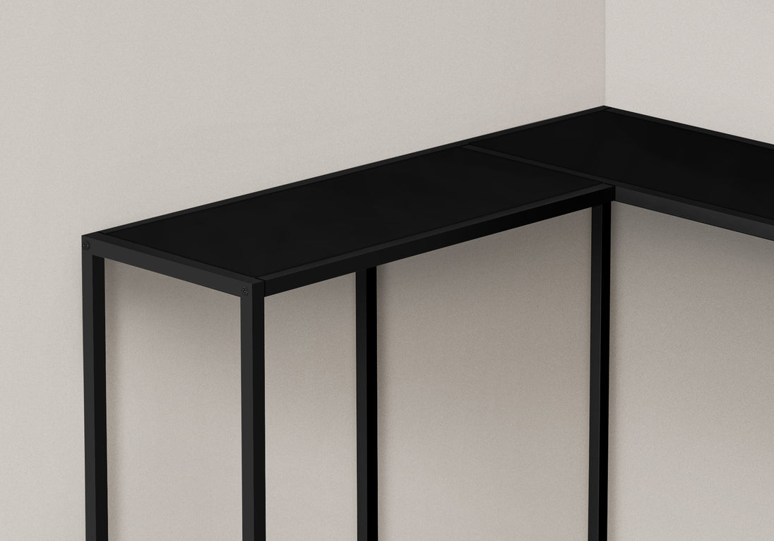 I 2157 Accent Table - 36"L / Black / Black Corner Console - Furniture Depot (7881085059320)