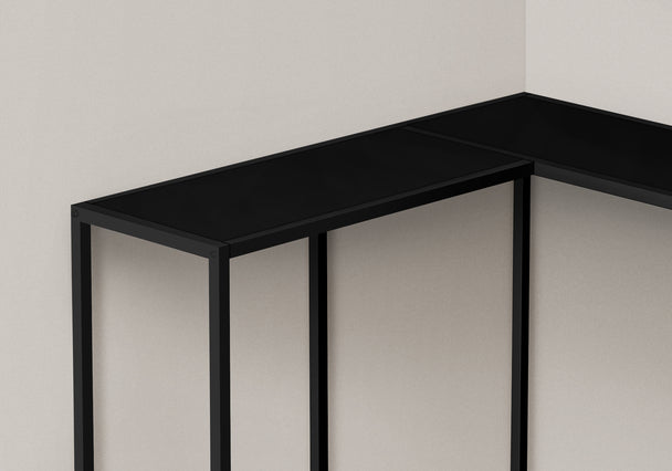 I 2157 Accent Table - 36"L / Black / Black Corner Console - Furniture Depot (7881085059320)