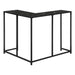 I 2158 Accent Table - 36"L / Black Marble / Black Corner Console - Furniture Depot (7881085190392)