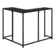 I 2158 Accent Table - 36"L / Black Marble / Black Corner Console - Furniture Depot (7881085190392)