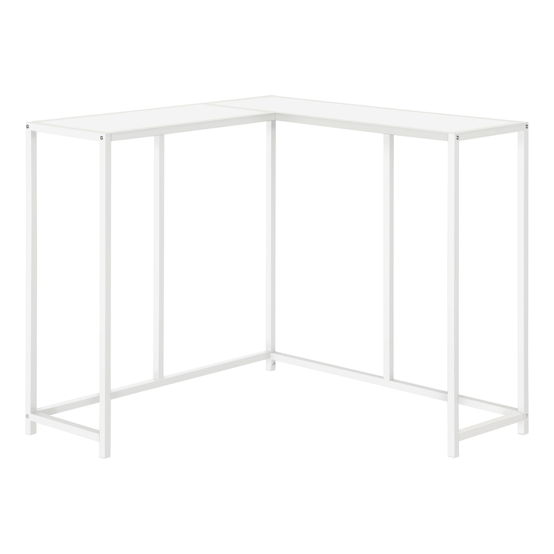 I 2160 Accent Table - 36"L / White / White Corner Console - Furniture Depot (7881085387000)