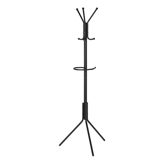 I 2162 Coat Rack - 68"H / Black Metal - Furniture Depot (7881085583608)
