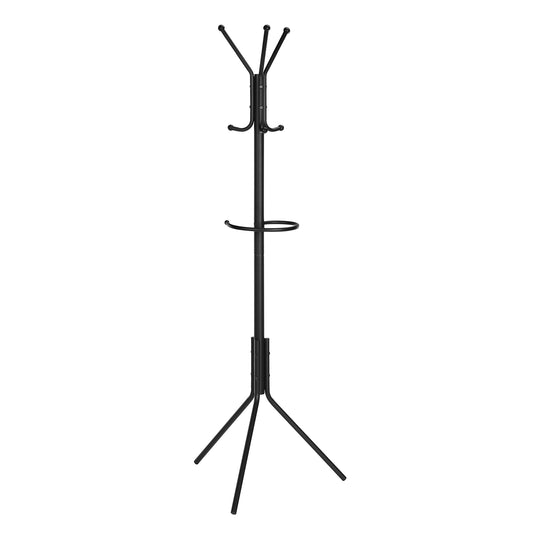 I 2162 Coat Rack - 68"H / Black Metal - Furniture Depot (7881085583608)