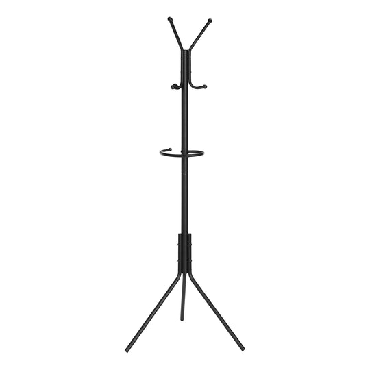 I 2162 Coat Rack - 68"H / Black Metal - Furniture Depot (7881085583608)