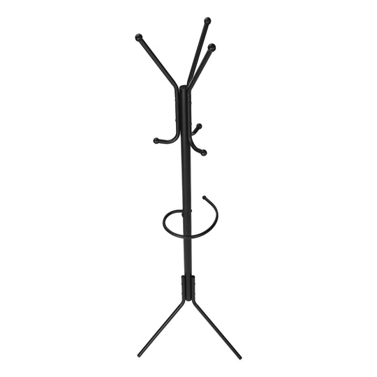 I 2162 Coat Rack - 68"H / Black Metal - Furniture Depot (7881085583608)