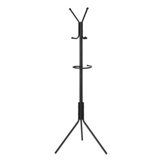 I 2162 Coat Rack - 68"H / Black Metal - Furniture Depot (7881085583608)