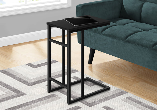 I 2170 Accent Table - 24"H / Black / Black Metal - Furniture Depot (7881085845752)