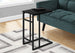 I 2170 Accent Table - 24"H / Black / Black Metal - Furniture Depot (7881085845752)