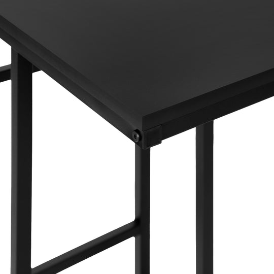 I 2170 Accent Table - 24"H / Black / Black Metal - Furniture Depot (7881085845752)