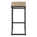 I 2172 Accent Table - 24"H / Dark Taupe / Black Metal - Furniture Depot (7881086140664)