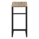 I 2172 Accent Table - 24"H / Dark Taupe / Black Metal - Furniture Depot (7881086140664)