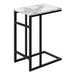 I 2173 Accent Table - 24"H / White Marble / Black Metal - Furniture Depot (7881086304504)