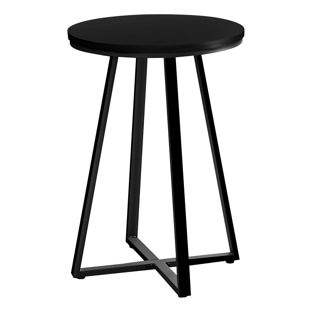 I 2175 Accent Table - 22"H / Black / Black Metal - Furniture Depot (7881086468344)