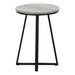 I 2176 Accent Table - 22"H / Grey / Black Metal - Furniture Depot (7881086664952)