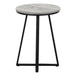 I 2176 Accent Table - 22"H / Grey / Black Metal - Furniture Depot (7881086664952)