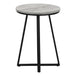 I 2176 Accent Table - 22"H / Grey / Black Metal - Furniture Depot (7881086664952)