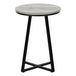 I 2176 Accent Table - 22"H / Grey / Black Metal - Furniture Depot (7881086664952)