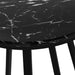 I 2179 Accent Table - 22"H / Black Marble / Black Metal - Furniture Depot (7881087189240)