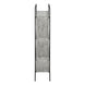 I 2200 Bookcase - 60"H / Grey / Black Metal - Furniture Depot (7881087418616)