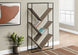 I 2201 Bookcase - 60"H / Dark Taupe / Black Metal - Furniture Depot (7881087647992)