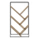 I 2201 Bookcase - 60"H / Dark Taupe / Black Metal - Furniture Depot (7881087647992)