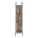I 2202 Bookcase - 60"H / Brown Reclaimed Wood-Look / Black Metal - Furniture Depot (7881087844600)