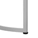 I 2205 Accent Table - 24"H / White Marble-Look / Silver Metal - Furniture Depot (7881087975672)