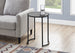 I 2206 Accent Table - 24"H / Grey Stone-Look / Black Metal - Furniture Depot (7881088205048)