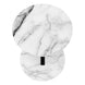 I 2210 Accent Table - 24"H / White Marble-Look / Black Metal - Furniture Depot (7881088368888)
