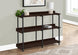 I 2215 Accent Table - 48"L / Espresso / Black Metal Hall Console - Furniture Depot