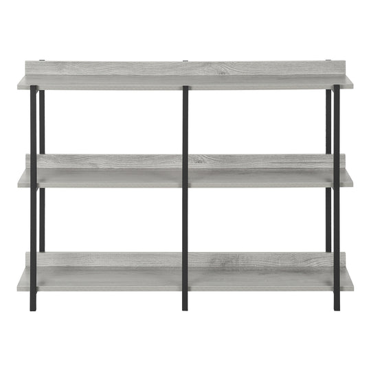I 2217 Accent Table - 48"L / Grey / Black Metal Hall Console - Furniture Depot (7881088762104)