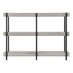 I 2217 Accent Table - 48"L / Grey / Black Metal Hall Console - Furniture Depot (7881088762104)