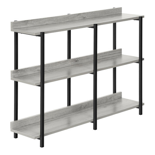 I 2217 Accent Table - 48"L / Grey / Black Metal Hall Console - Furniture Depot (7881088762104)
