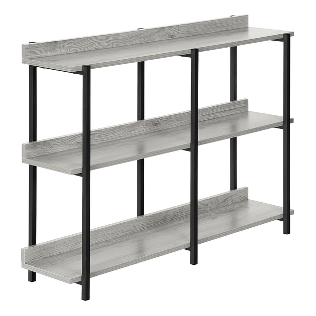 I 2217 Accent Table - 48"L / Grey / Black Metal Hall Console - Furniture Depot (7881088762104)