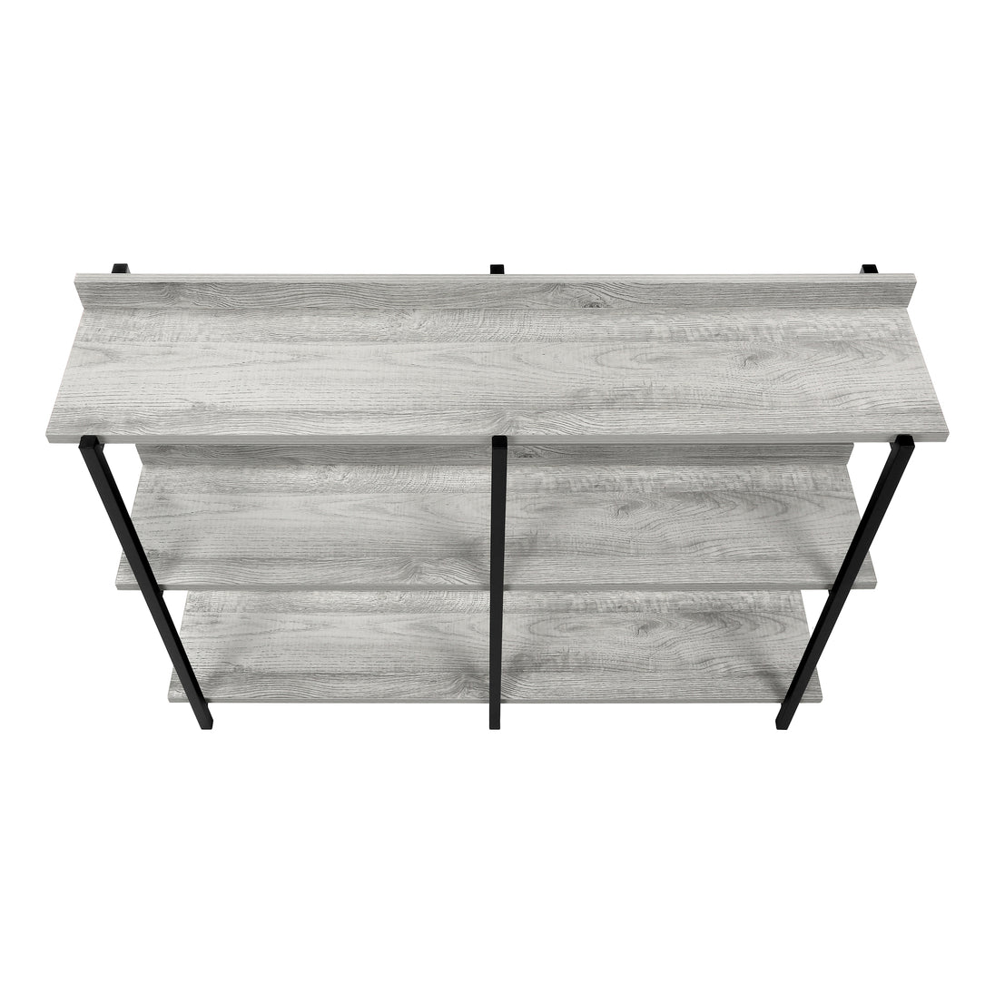 I 2217 Accent Table - 48"L / Grey / Black Metal Hall Console - Furniture Depot (7881088762104)