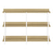 I 2222 Accent Table - 48"L / Natural / White Metal Hall Console - Furniture Depot (7881089483000)