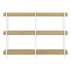 I 2222 Accent Table - 48"L / Natural / White Metal Hall Console - Furniture Depot (7881089483000)