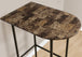 I 2315 Home Bar - 24"X 36" / Espresso Marble / Metal - Furniture Depot