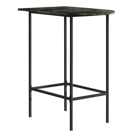 I 2325 Home Bar - 24"X 36" / Grey Marble / Charcoal Metal - Furniture Depot (7881090367736)