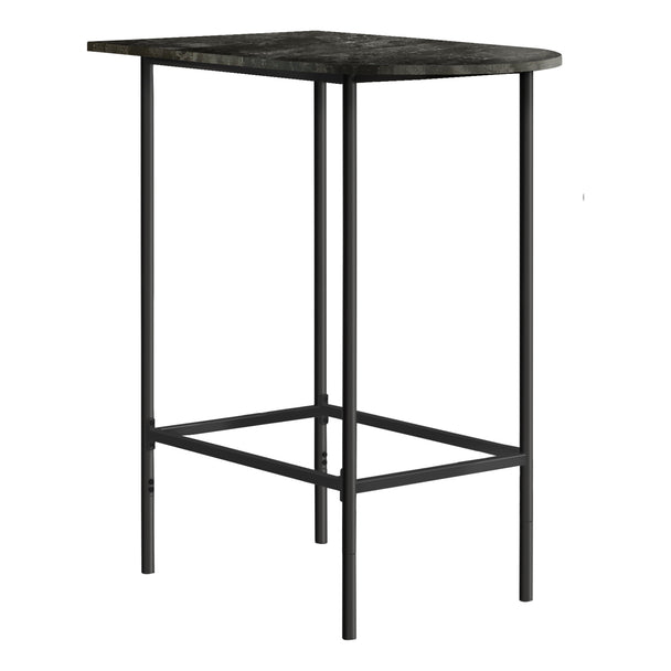 I 2325 Home Bar - 24"X 36" / Grey Marble / Charcoal Metal - Furniture Depot (7881090367736)