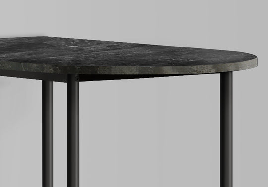 I 2325 Home Bar - 24"X 36" / Grey Marble / Charcoal Metal - Furniture Depot (7881090367736)