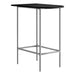 I 2335 Home Bar - 24"X 36" / Black / Silver Metal Spacesaver - Furniture Depot