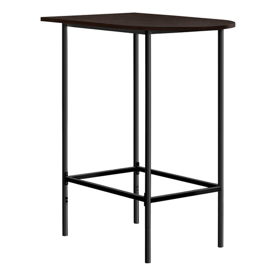 I 2345 Home Bar - 24"X 36"/ Espresso / Black Metal Spacesaver - Furniture Depot