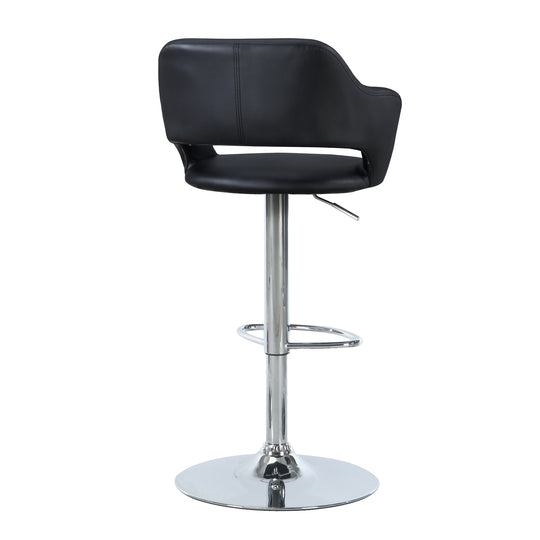 I 2357 Barstool - Black / Chrome Metal Hydraulic Lift - Furniture Depot (7881090793720)