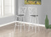 I 2377 Barstool - 2pcs / Swivel / White / Grey Fabric Seat - Furniture Depot (7881091318008)