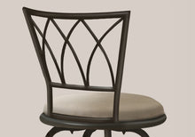 Load image into Gallery viewer, I 2393 Barstool - 2pcs / 43&quot;H / Swivel / Dark Coffee Metal - Furniture Depot (7881091514616)